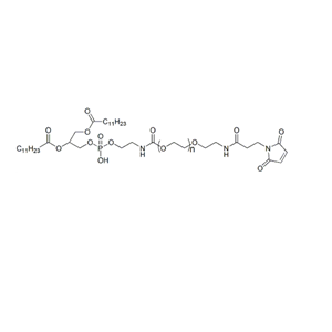 DLPE-PEG2000-Mal 1,2-二月桂酰磷脂酰乙醇胺-聚乙二醇-马来酰亚胺