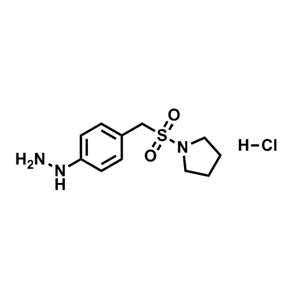 4-(1-吡咯烷基磺酰基甲基)苯肼盐酸盐,1-((4-Hydrazinylbenzyl)sulfonyl)pyrrolidine hydrochloride