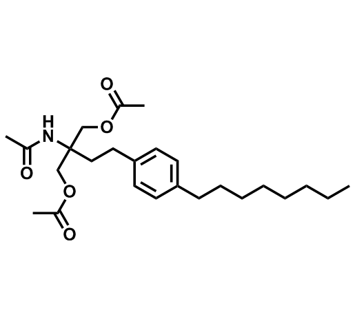 2-乙酰胺基-2-(4-辛基苯乙基)丙烷-1,3-二基二乙酸酯,2-Acetamido-2-(4-octylphenethyl)propane-1,3-diyl diacetate