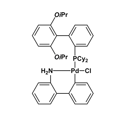 氯(2-二环己基膦基-2',6'-二-异丙氧基-1,1'-联苯基)(2-氨基-1,1'-联苯-2-基)钯(II) RuPhos Pd G2,Chloro(2-dicyclohexylphosphino-2',6'-diisopropoxy-1,1'-biphenyl)[2-(2'-amino-1,1'-biphenyl)]palladium(II)