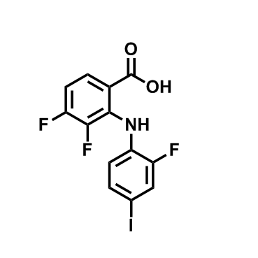 3,4-二氟-2-((2-氟-4-碘苯基)氨基)苯甲酸,3,4-Difluoro-2-((2-fluoro-4-iodophenyl)amino)benzoic acid