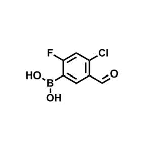 (4-氯-2-氟-5-甲酰苯基)硼酸,(4-Chloro-2-fluoro-5-formylphenyl)boronic acid