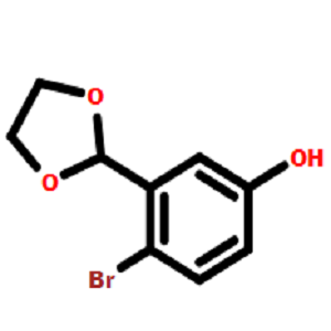 4-溴-3-(1,3-二氧杂环戊烷-2-基)苯酚