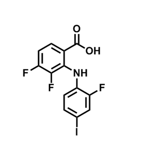 3,4-二氟-2-((2-氟-4-碘苯基)氨基)苯甲酸,3,4-Difluoro-2-((2-fluoro-4-iodophenyl)amino)benzoic acid