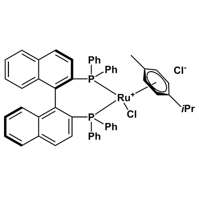 氯[（R )-(+)-2,2' - 双（二苯基膦）-1,1' - 联萘]（伞花烃）氯化钌（II）,Chloro[(R)-(+)-2,2'-bis(diphenylphosphino)-1,1'-binaphthyl](p-cymene)ruthenium(II) Chloride