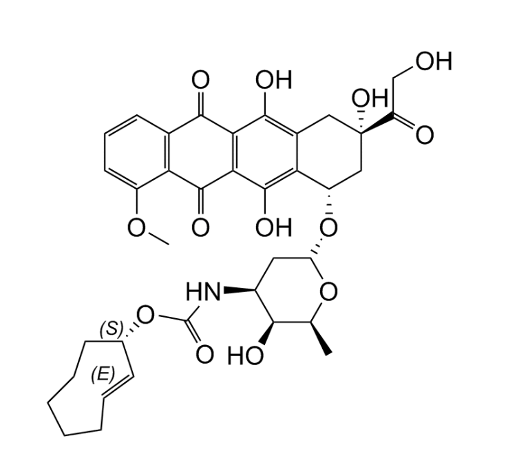 (E)-cyclooctene doxorubicin conjugate / axial