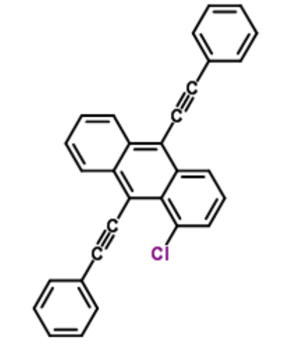 1-氯-9,10-二苯乙炔基蒽,1-Chloro-9,10-bis(phenylethynyl)anthracene