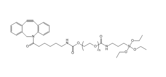 二苯并环辛炔-聚乙二醇-三乙氧基硅烷,DBCO-PEG-Silane