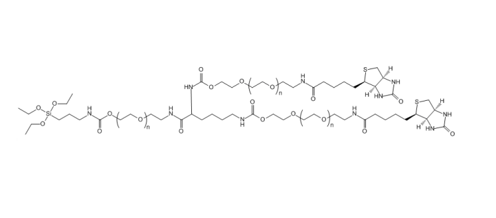 三臂聚乙二醇-（硅烷-生物素）,3-ArmPEG-(1Silane-2Biotin)
