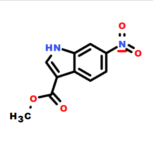 6-硝基吲哚-3-羧酸甲酯,6-Nitro-1H-indole-3-carboxylic acid methyl ester