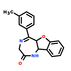 5-BDBD,5-(3-Bromophenyl)-1,3-dihydro-2H-benzofuro[3,2-e]-1,4-diazepin-2-one