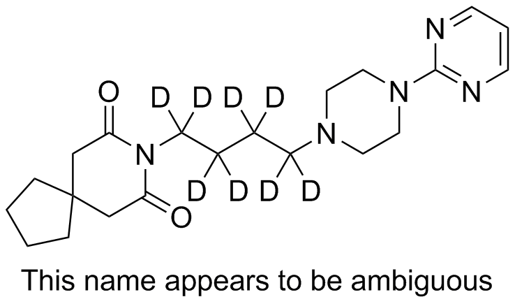 丁螺環(huán)酮-d8,Buspirone-d8