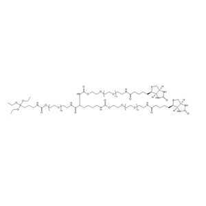 3-ArmPEG-(1Silane-2Biotin) 三臂聚乙二醇-（硅烷-生物素）