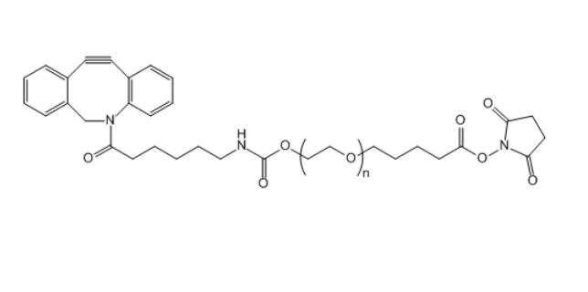 氮杂二苯并环辛炔-聚乙二醇-琥珀酰亚胺戊酸酯,DBCO-PEG-SVA