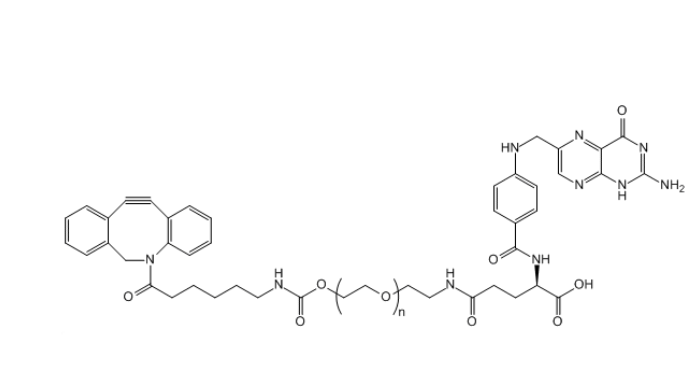 二苯并環(huán)辛炔-聚乙二醇-葉酸,DBCO-PEG-FA