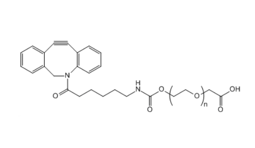 二苯并環(huán)辛炔-聚乙二醇-羧基,DBCO-PEG-COOH