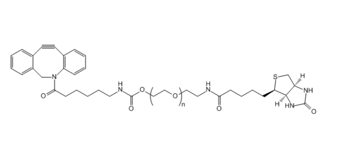 二苯并環(huán)辛炔-聚乙二醇-生物素,DBCO-PEG-Biotin