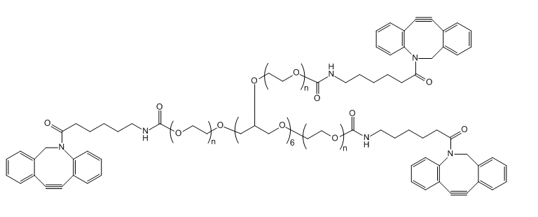 八臂聚乙二醇-氮雜二苯并環(huán)辛炔,8-ArmPEG-DBCO