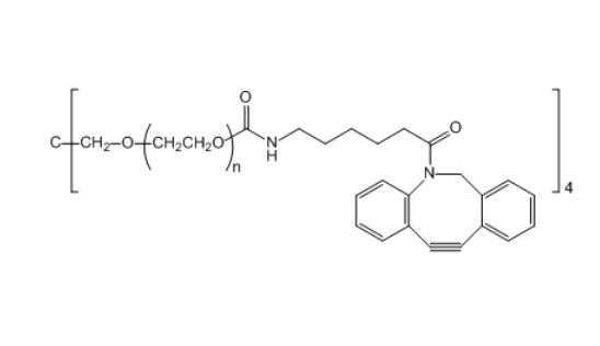 四臂聚乙二醇-二苯并環(huán)辛炔,4-ArmPEG-DBCO