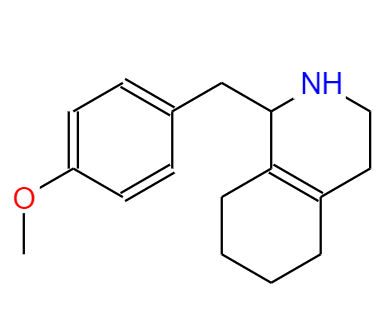 1,2,3,4,5,6,7,8-八氢-1-(甲氧苯基)甲基异喹啉,1,2,3,4,5,6,7,8-octahydro-1-[(4-methoxyphenyl)methyl]isoquinoline