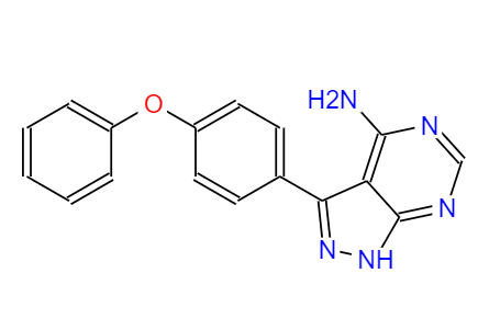 3-(4-苯氧基苯基)-1H-吡唑并[3,4-d]嘧啶-4-胺,3-(4-phenoxyphenyl)-1H-pyrazolo[3,4-d]pyrimidin-4-amine