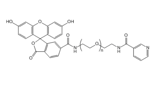 荧光素-聚乙二醇-烟酸,FITC-PEG-Niacin