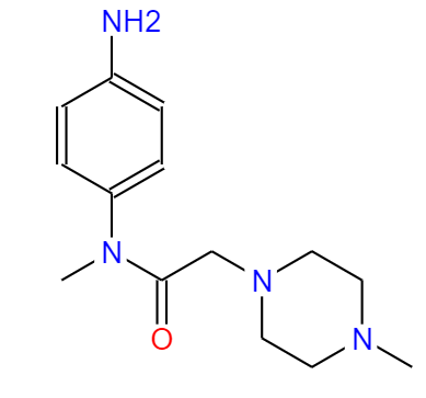 N-(4-氨基苯基)-N,4-二甲基-1-哌嗪乙酰胺,N-(4-aminophenyl)-N-methyl-2-(4-methylpiperazin-1-yl)acetamide