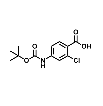 4-(BOC-氨基)-2-氯苯甲酸,4-((tert-Butoxycarbonyl)amino)-2-chlorobenzoic acid