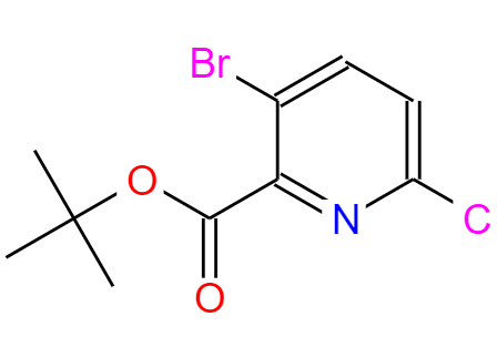 3-溴-6-氯吡啶甲酸叔丁酯,tert-Butyl 3-bromo-6-chloropicolinate