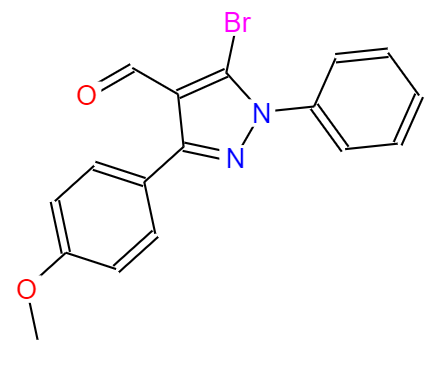 5-溴-3-(4-甲氧基苯基)-1-苯基-1H-吡唑-4-甲醛,5-broMo-3-(4-Methoxyphenyl)-1-phenyl-1H-pyrazole-4-carbaldehyde