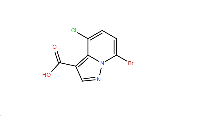 7-溴-4-氯吡唑并[1,5-A]吡啶-3-羧酸,7-Bromo-4-chloropyrazolo[1,5-a]pyridine-3-carboxylic acid