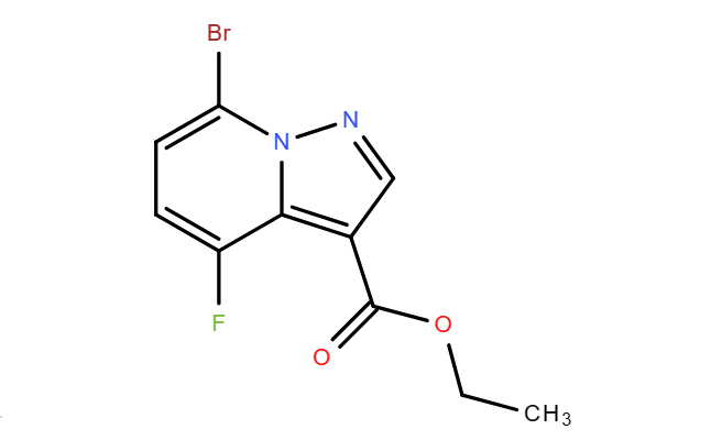 7-溴-4-氟吡唑并[1,5-A]吡啶-3-羧酸乙酯,Pyrazolo[1,5-a]pyridine-3-carboxylicacid,7-bromo-4-fluoro-,ethylester