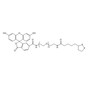 FITC-PEG-LA 荧光素-聚乙二醇-硫辛酸
