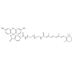 荧光素-聚乙二醇-全反式维甲酸,FITC-PEG-Tretinoin