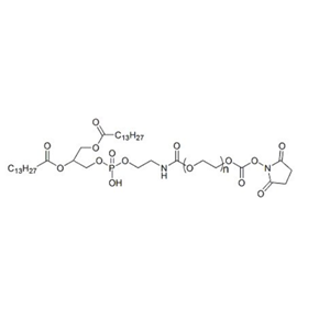 1,2-十四酰基磷脂酰乙醇胺-聚乙二醇-活性酯,DMPE-PEG-SC