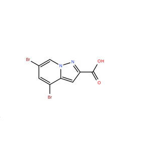 4，6-二溴吡唑并[1,5-A]吡啶-2-羧酸