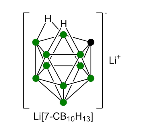 Lithium carbaundecaborate, hemihydrate