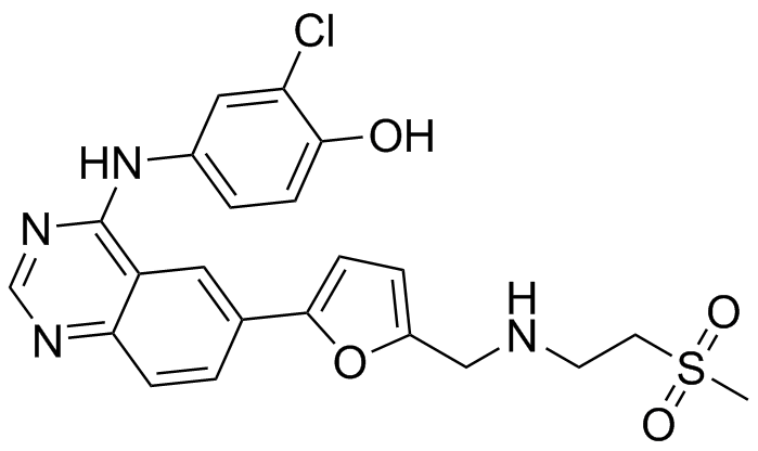 拉帕替尼杂质1（O-De（3-氟苄基）拉帕替尼）,Lapatinib Impurity 1 (O-De(3-fluorobenzyl) Lapatinib)