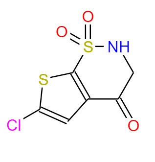 6-氯-2,3-二氢-4H-噻吩并[3,2-e][1,2]噻嗪-4-酮 1,1-二氧化物,6-Chloro-2H-thieno[3,2-e][1,2]thiazin-4(3H)-one 1,1-dioxide