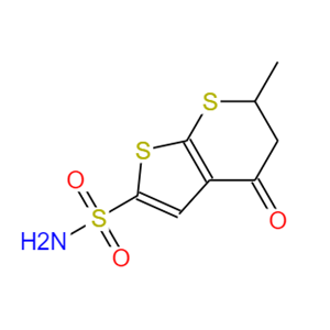 6-甲基-4-氧-5,6-二氢-4H-噻吩并[2,3-b]噻喃-2-磺酰胺,6-Methyl-4-oxo-5,6-dihydro-4H-thieno[2,3-b]thiopyran-2-sulfonamide