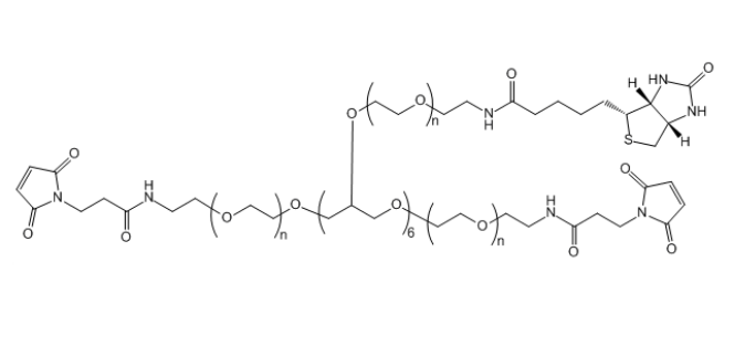 8-ArmPEG-(2ARM-Mal,6ARM-Biotin)