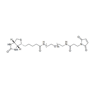α-生物素-ω-马来酰亚胺基聚乙二醇,Biotin-PEG-Mal