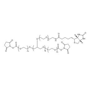 8-ArmPEG-(2ARM-NHS,6ARM-Biotin)