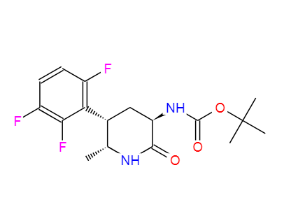 阿托吉泮手性中间体,Carbamic acid, N-[(3R,5S,6R)-6-methyl-2-oxo-5-(2,3,6-trifluorophenyl)-3-piperidinyl]-, 1,1-dimethylethyl ester