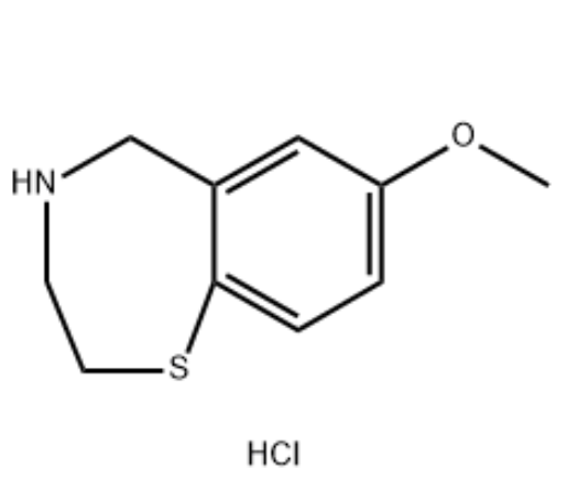 2,3,4,5-四氫-7-甲氧基-1,4-苯并硫氮雜卓鹽酸鹽,7-Methoxy-2,3,4,5-tetrahydrobenzo[f][1,4]thiazepine hydrochloride