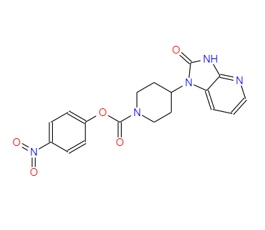 4-nitrophenyl 4-(2,3-dihydro-2-oxoimidazo[4,5-b]pyridin-1-yl)piperidine-1-carboxylate,4-nitrophenyl 4-(2,3-dihydro-2-oxoimidazo[4,5-b]pyridin-1-yl)piperidine-1-carboxylate