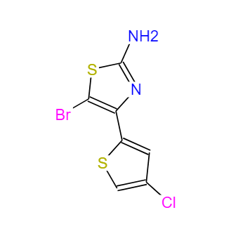 5-溴-4-(4-氯噻吩-2-基)噻唑-2-胺,5-bromo-4-(4-chlorothiophen-2-yl)thiazol-2-amine