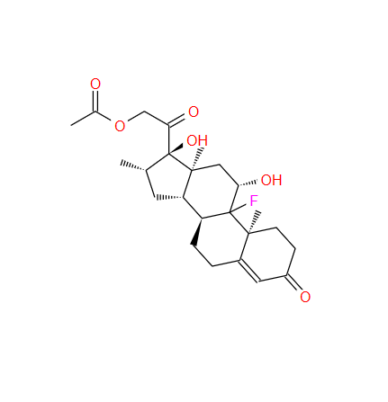 9-fluoro-11beta,17,21-trihydroxy-16beta-methylpregn-4-ene-3,20-dione 21-acetate,9-fluoro-11beta,17,21-trihydroxy-16beta-methylpregn-4-ene-3,20-dione 21-acetate