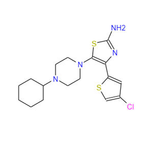 570407-42-0 4-(4-氯噻吩-2-基)-5-(4-环己基哌嗪-1-基)噻唑-2-胺
