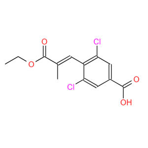 3,5-二氯-4-[(1E)-3-乙氧基-2-甲基-3-氧代-1-丙烯-1-基]苯甲酸,Lusutrombopag ITS-2 (E)-3,5-dichloro-4-(3-ethoxy-2-methyl-3-oxoprop-1-enyl)benzoic acid